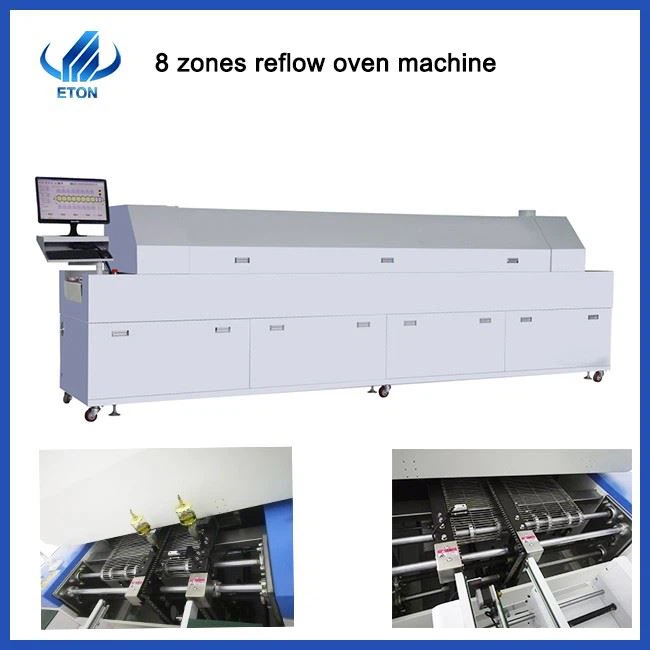 8 Zones Full Hot Air Reflow Oven Machine